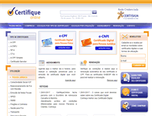 Tablet Screenshot of certifiqueonline.com.br